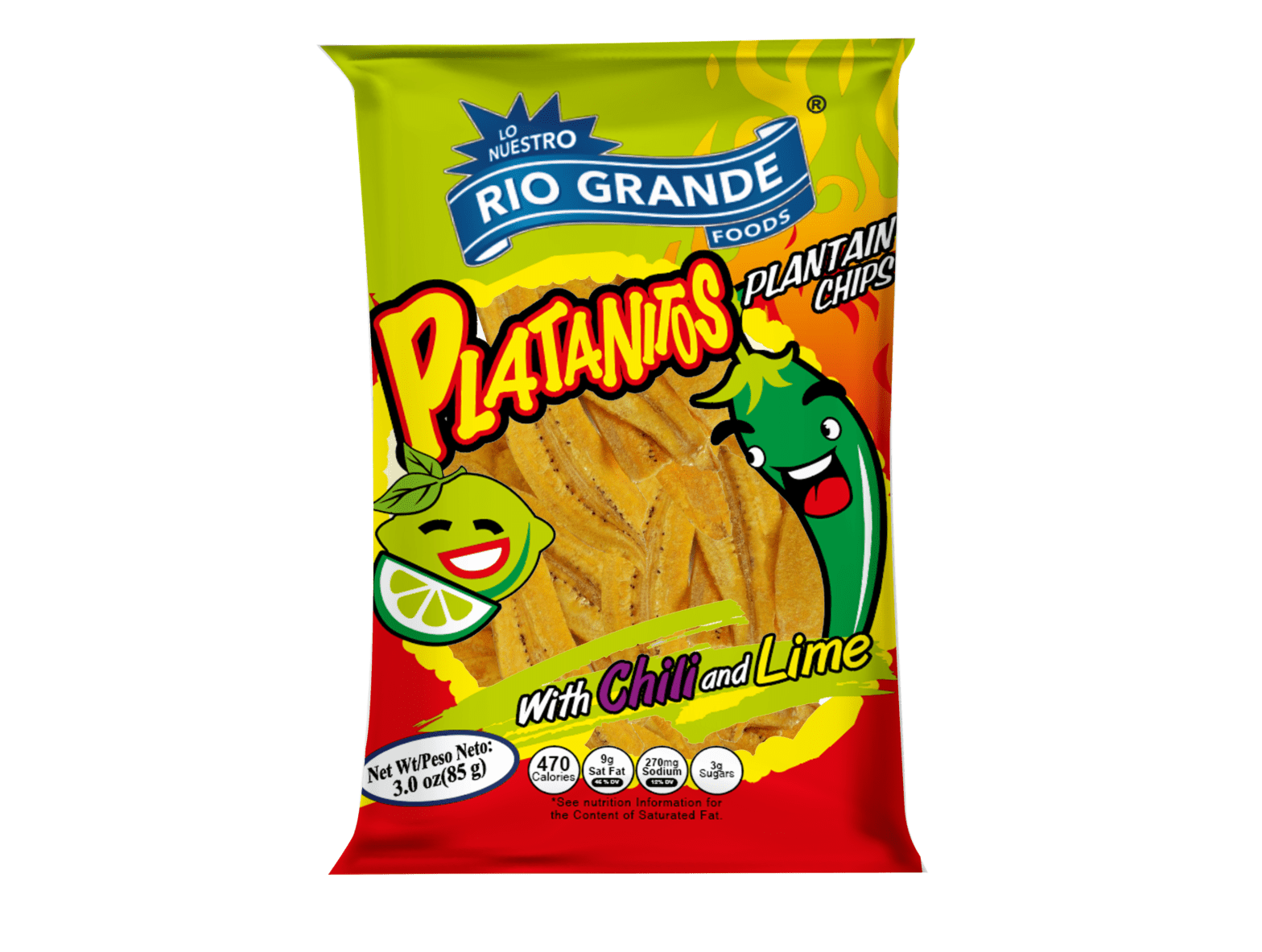 Plantain Chips with Chili And Lime Rio Grande Foods