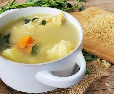 Chicken soup with rice