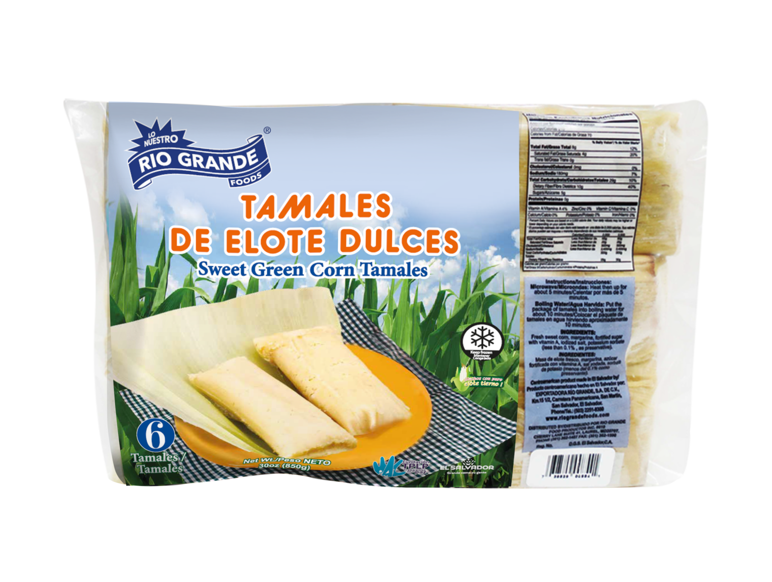 Tamal de Elote Dulce Rio Grande Foods